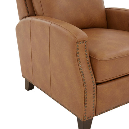 Jack - Push Back Recliner With Track Arms And Nailhead Accents Home Essentials
