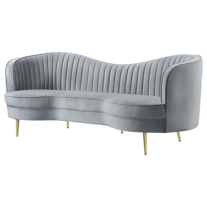 Sophia - Upholstered Channel Tufted Sofa CoasterEssence