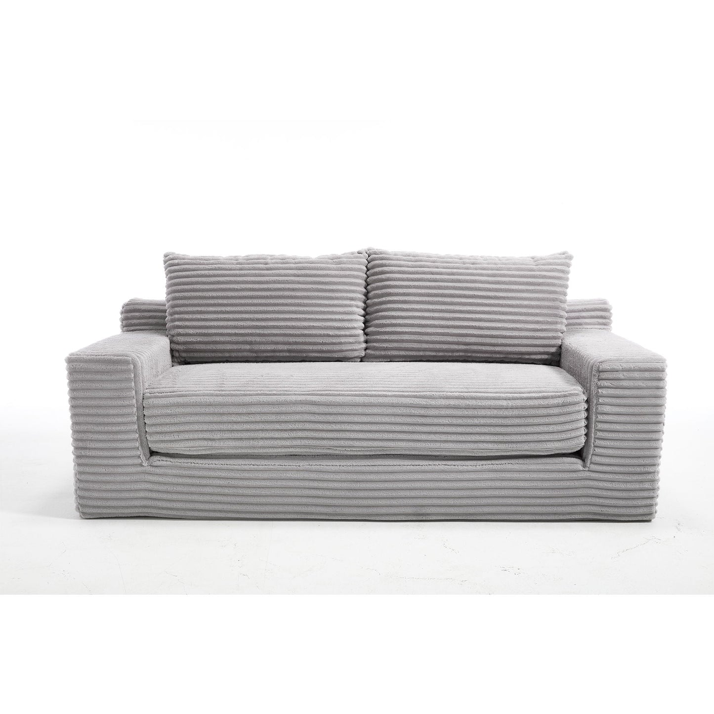 Convertible Loveseat Sofa Bed With Memory Foam & Steel Frame Home Essentials