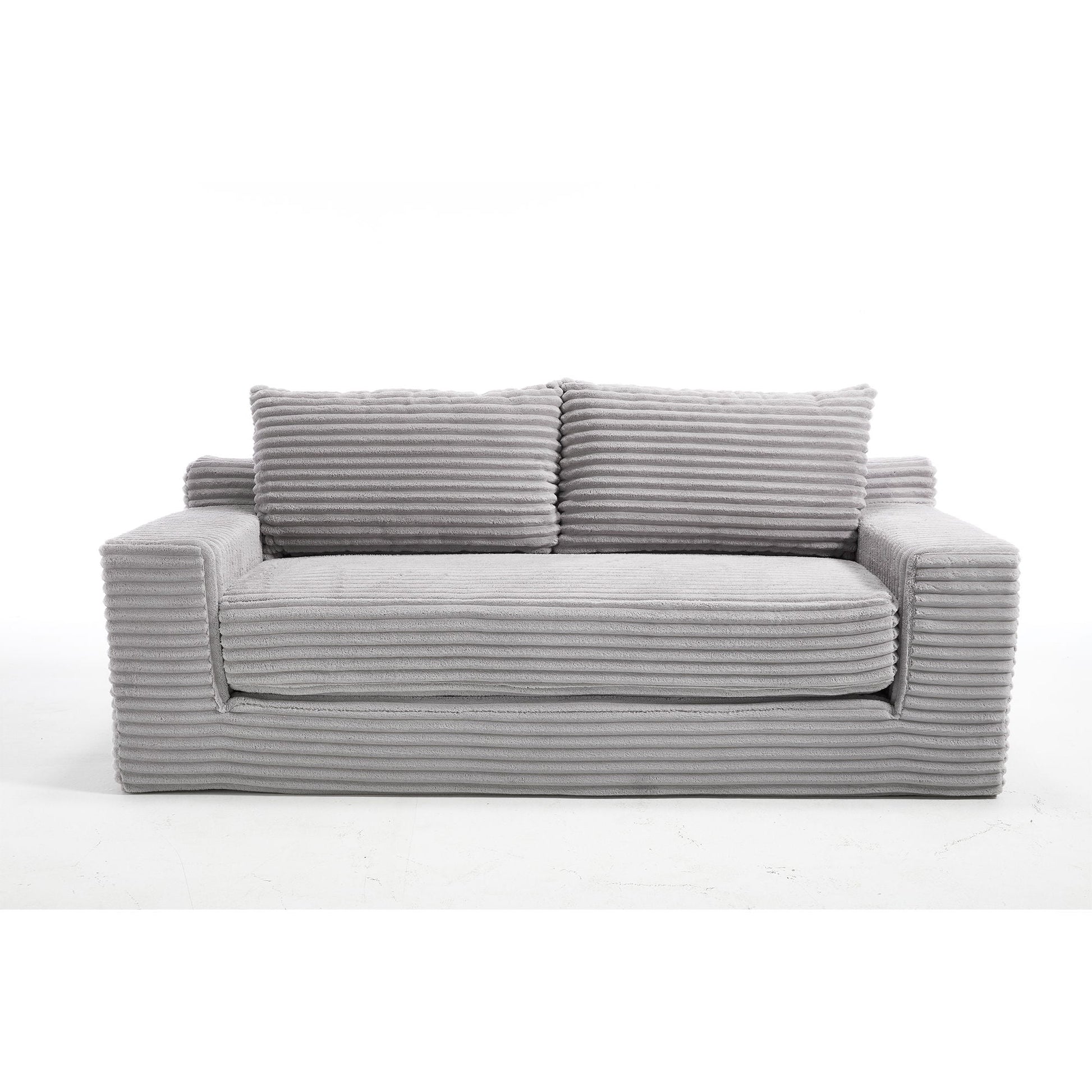 Convertible Loveseat Sofa Bed With Memory Foam & Steel Frame Home Essentials