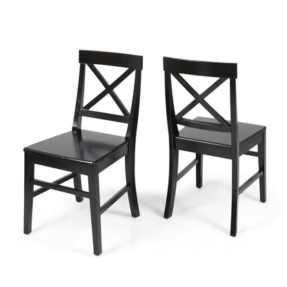 Plethora - Dining Chair With X Shaped Back (Set of 2) Noble House