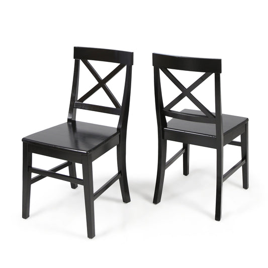 Plethora - Dining Chair With X Shaped Back (Set of 2) Noble House