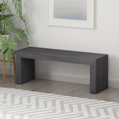 Acacia Wood Dining Bench, Farmhouse Style Noble House