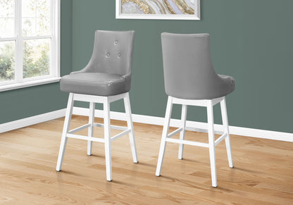 Swivel Stool Bar Height, Transitional (Set of 2) 8th Street