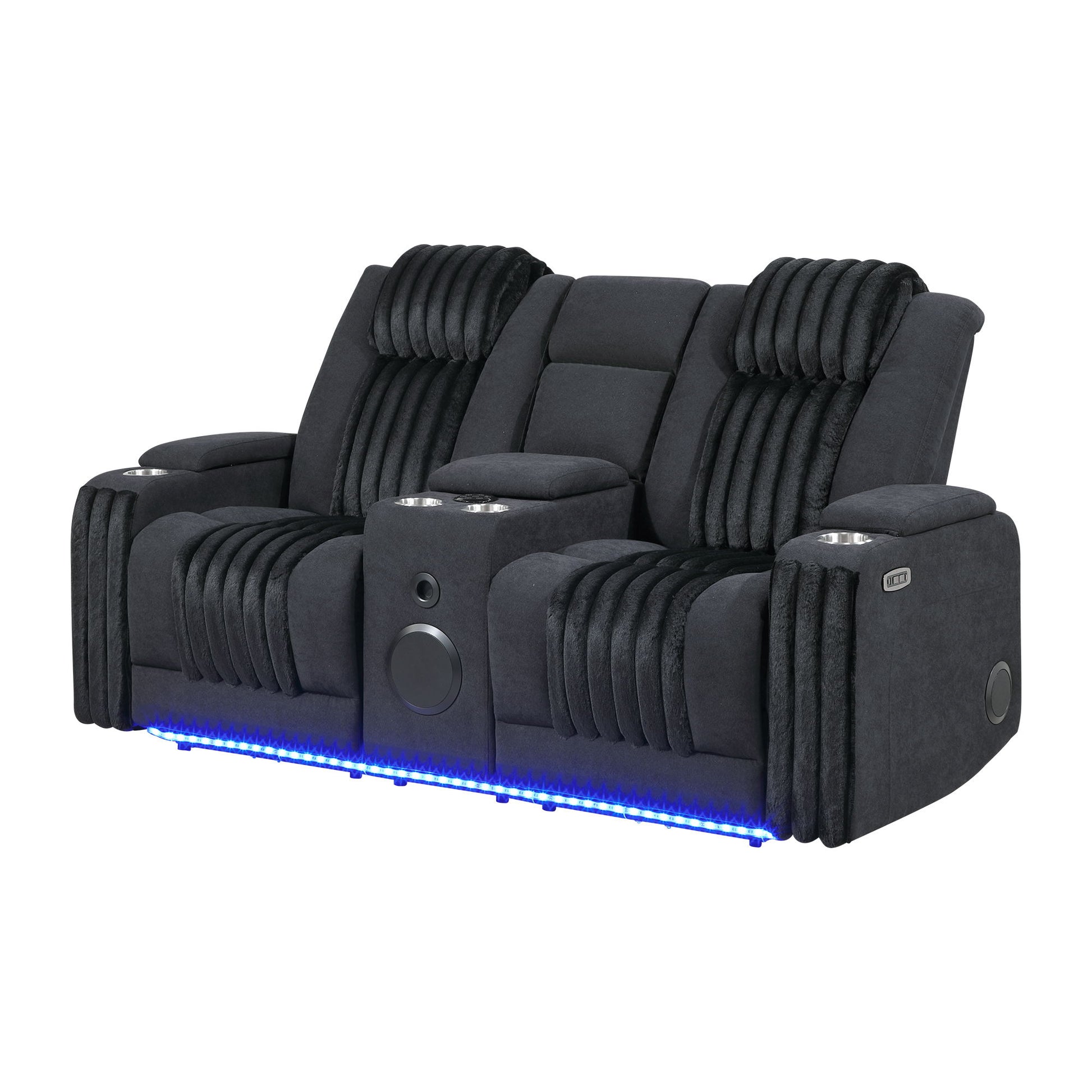 Duran - Power Reclining Loveseat With Power Headrest Global Furniture USA