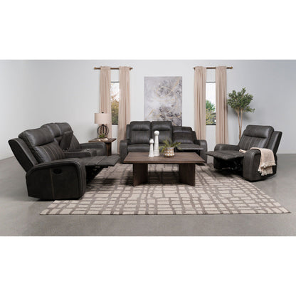 Mckinley - 3 Piece Reclining Sofa Set - Gray Furniture Max