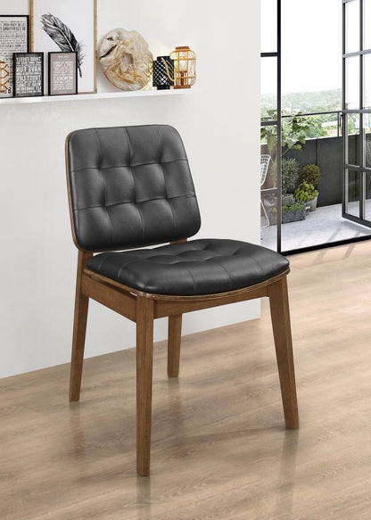 Redbridge - Upholstered Dining Side Chair (Set of 2) - Walnut CoasterEssence