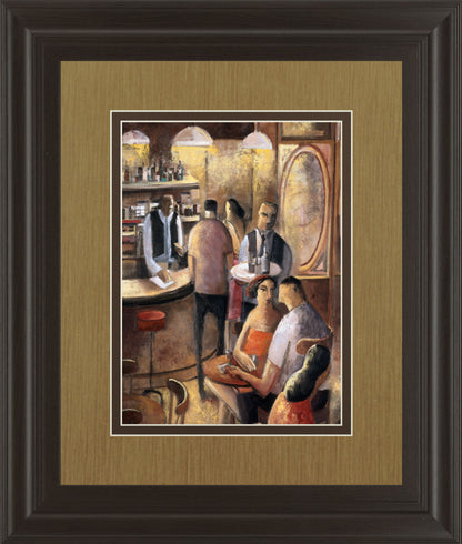 Entre Copas By Didier Lourenco - Framed Print Wall Art - Dark Brown