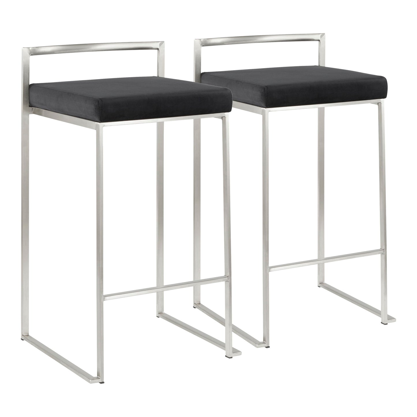 Fuji - Contemporary Elegant Stackable Counter Stool Set Lumi Source
