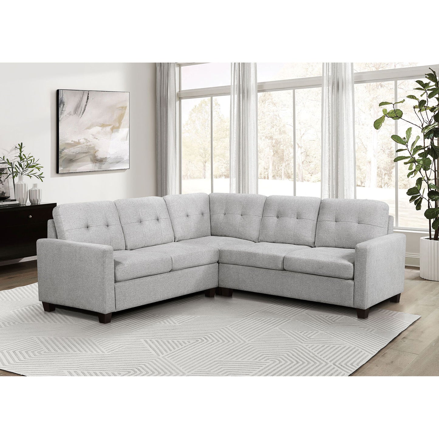 Creston - Upholstered Sectional Sofa Furniture Max