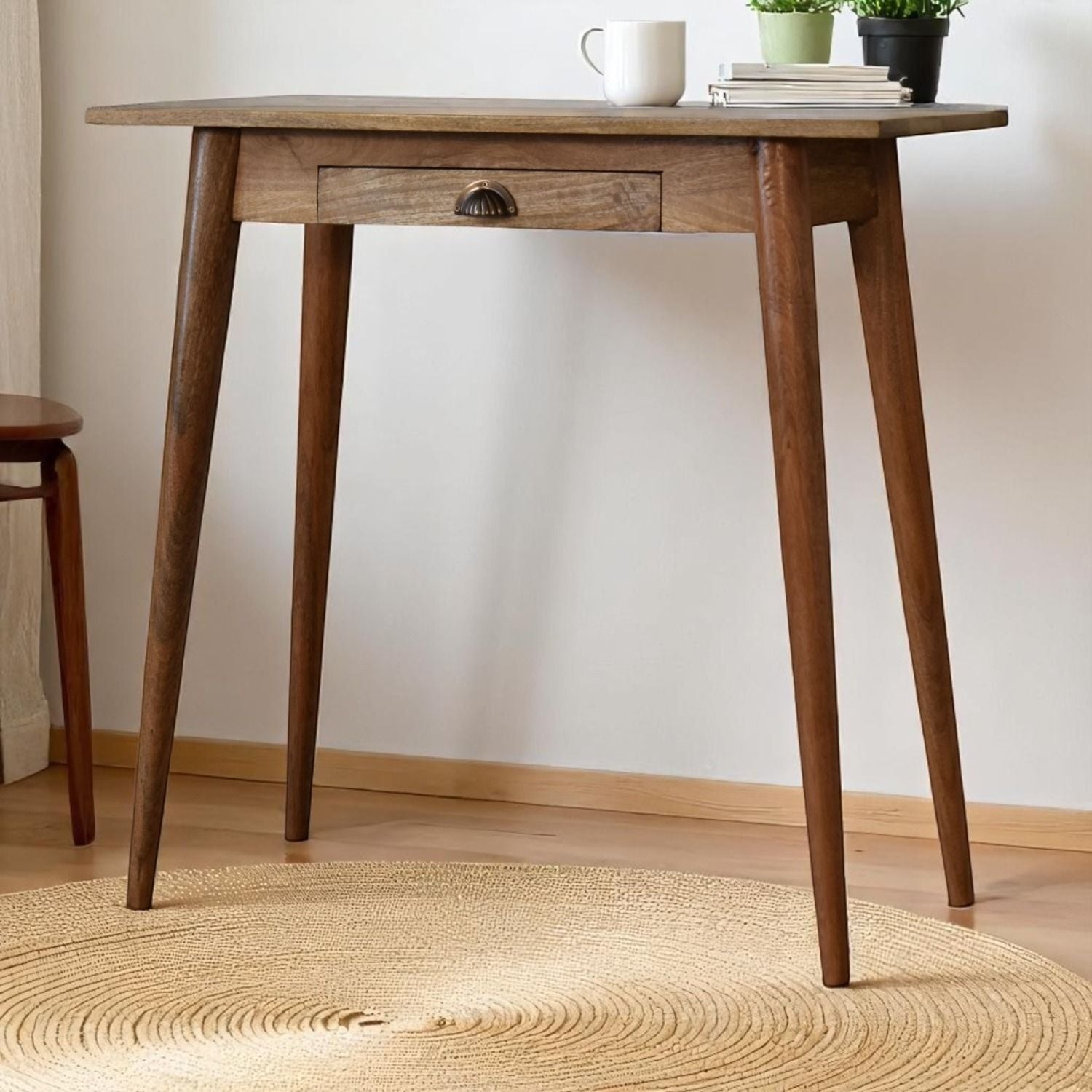 Mini Nordic Style Writing Desk - Oak Artisan Furniture