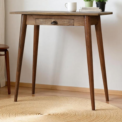 Mini Nordic Style Writing Desk - Oak Artisan Furniture