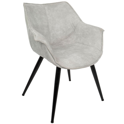 Wrangler - Industrial Chair (Set of 2) - Light Gray Lumi Source