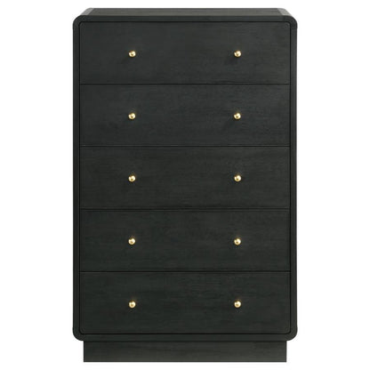 Cavelle - 5-Drawer Chest Of Drawers - Black Coaster Fine Furniture