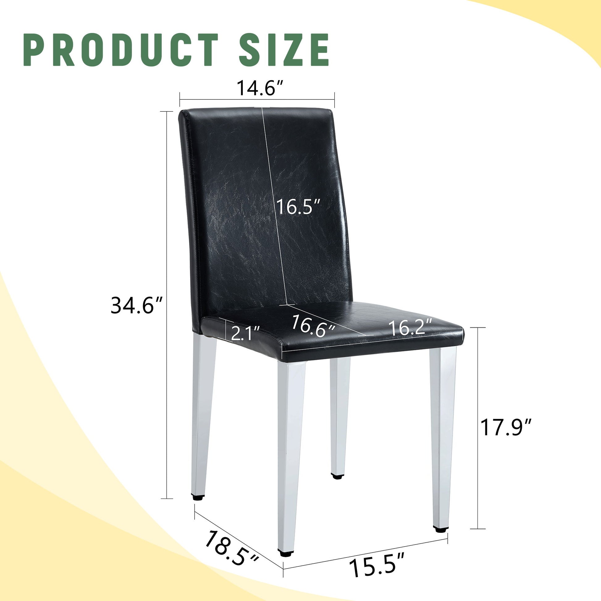 Elegant Upholstered Chairs & Metal Legs Home Essentials