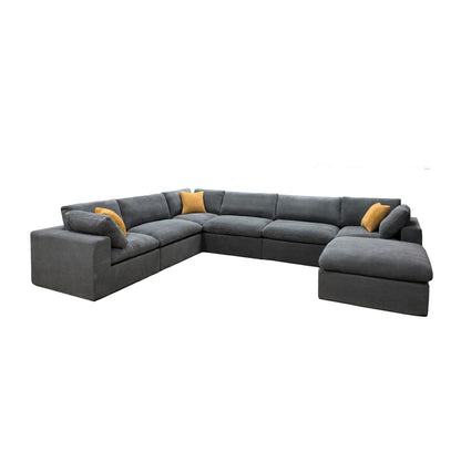 Custom Configuration Modular Sectional & Toss Pillows Home Essentials