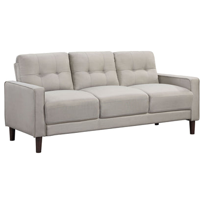Harvey - 2 Piece Upholstered Tufted Sofa Set - Beige Furniture Max