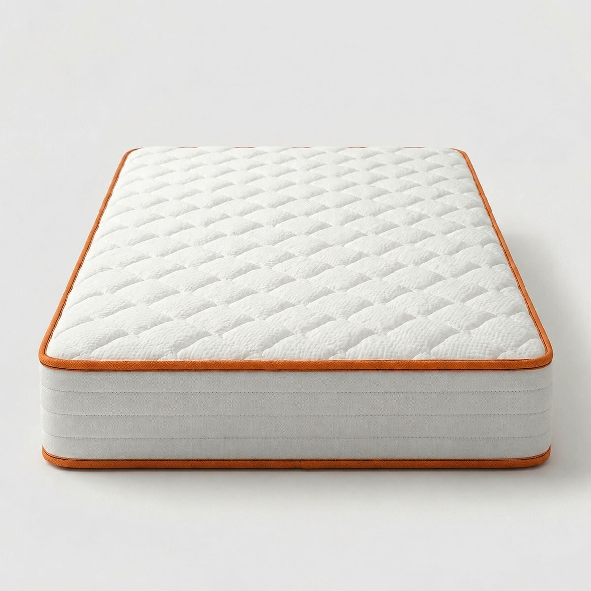 6" Medium Feel Comfort Foam Mattress With Textured Quilted Cover - White - Twin Daily Nest