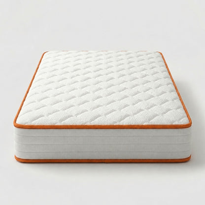 6" Medium Feel Comfort Foam Mattress With Textured Quilted Cover - White - Twin Daily Nest