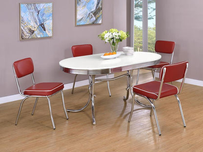 Retro - Oval Dining Table Set