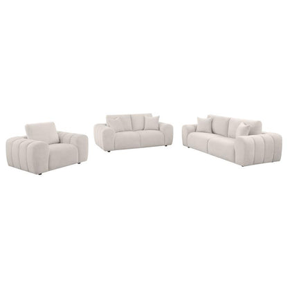 Burnett - Chenille Upholstered Sofa Set Coaster Fine Furniture