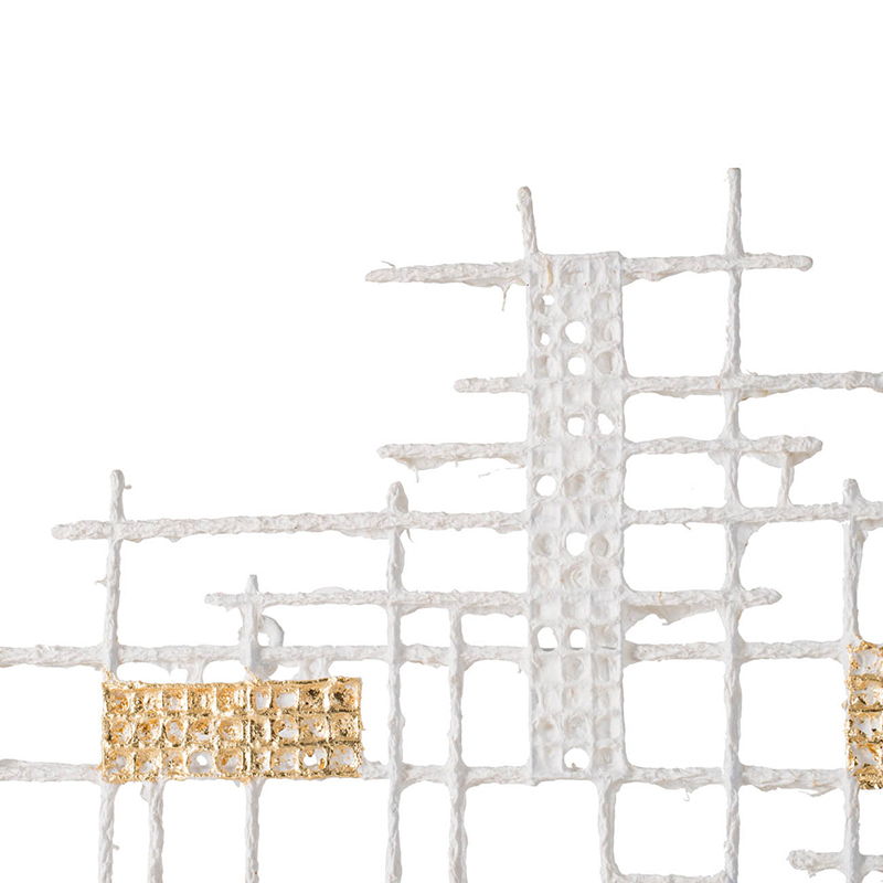 Wall Decor - White / Gold Daily Nest