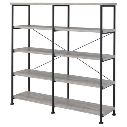 Analiese - 4-Shelf Double Bookshelf CoasterEveryday