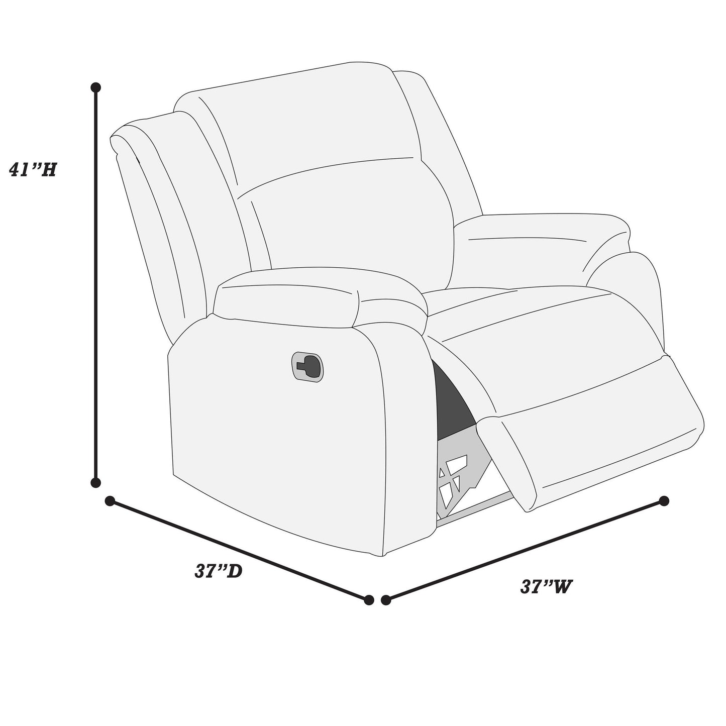 Motion Recliner Chair For Living Room Home Essentials