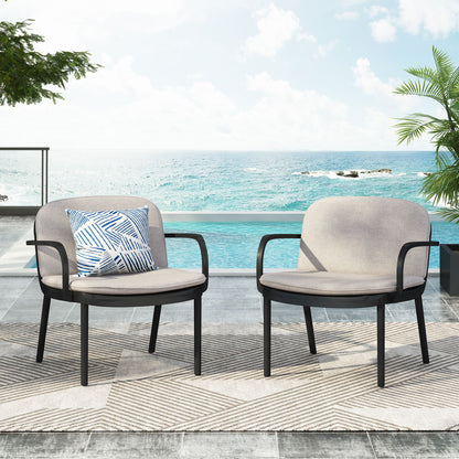 Luna - Outdoor Club Chair (Set of 2) Noble House