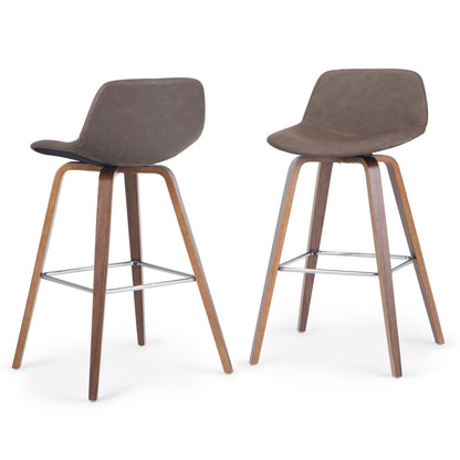 Randolph - Bentwood Multifunctional Counter / Bar Height Stool (Set of 2) Simpli-Home