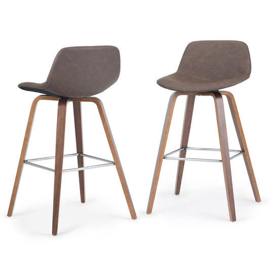 Randolph - Bentwood Multifunctional Counter / Bar Height Stool (Set of 2) Simpli-Home
