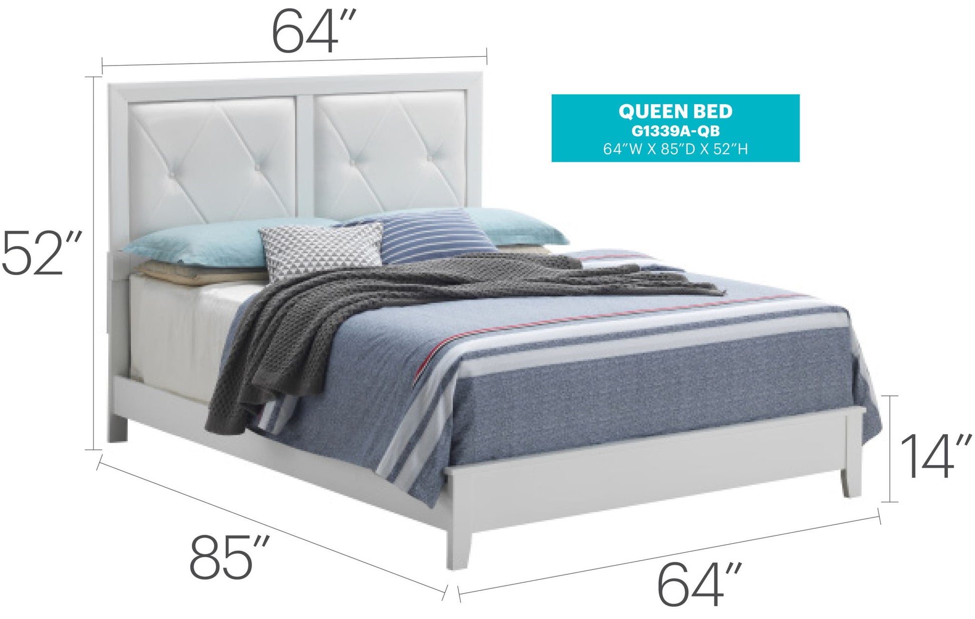 Padded Headboard Bed Glory Furniture