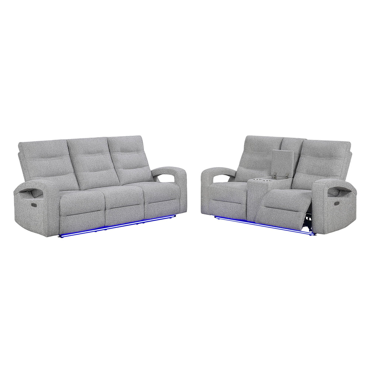 Isolde - Power Reclining Set With LED Lighting Global Furniture USA