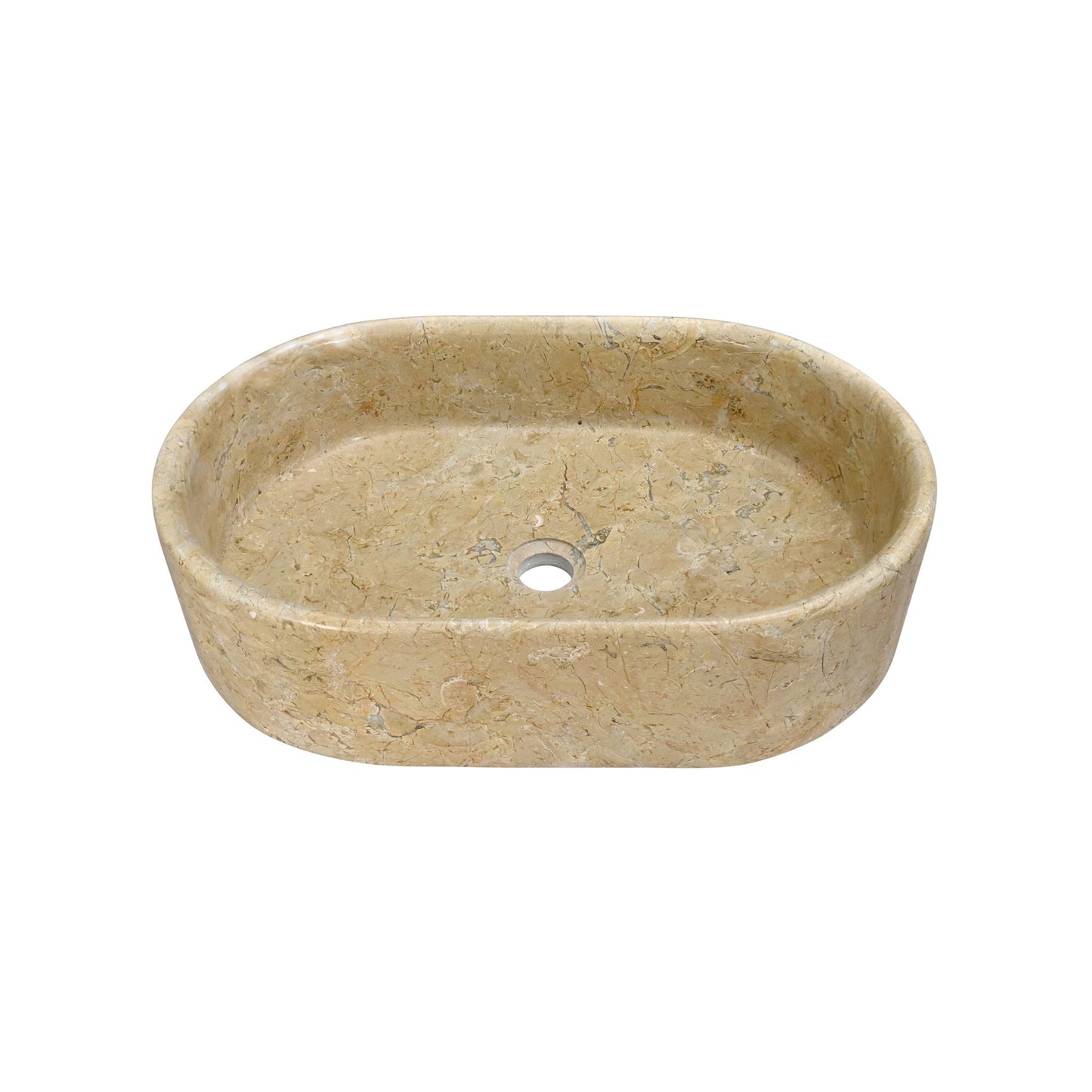 Bathroom Vessel Sink, Semi Polished Surface Daily Nest