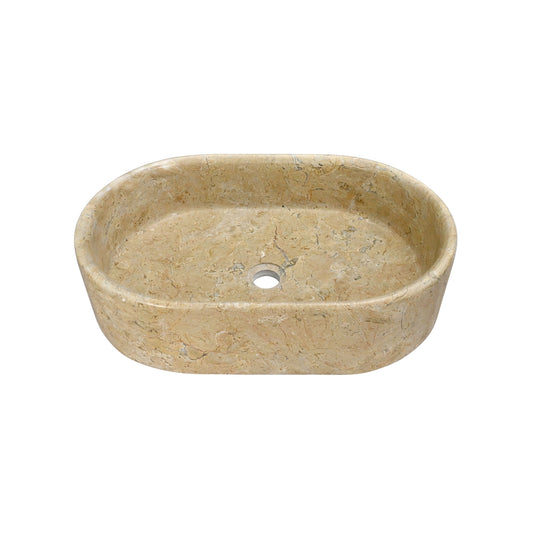 Bathroom Vessel Sink, Semi Polished Surface Daily Nest