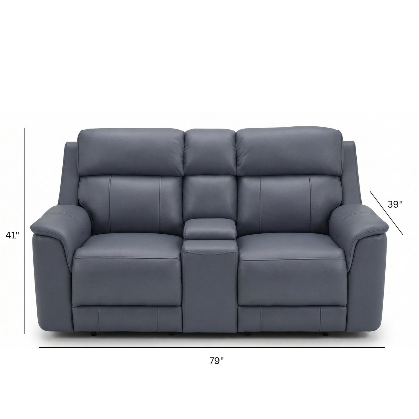 Oslo - Dual Power Reclining Loveseat With Console Home Essentials