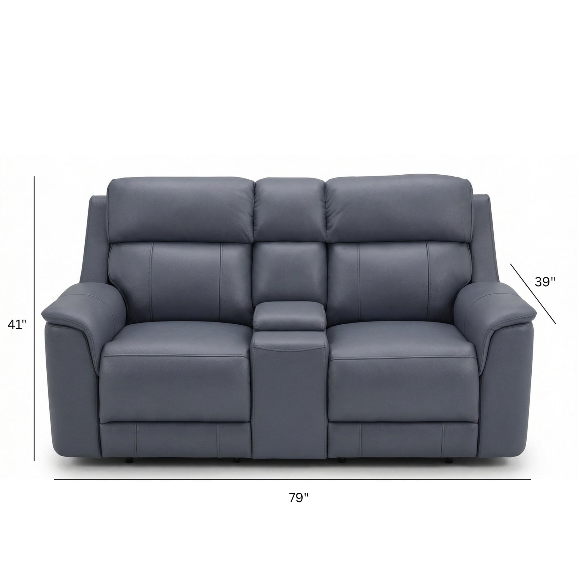 Oslo - Dual Power Reclining Loveseat With Console Home Essentials