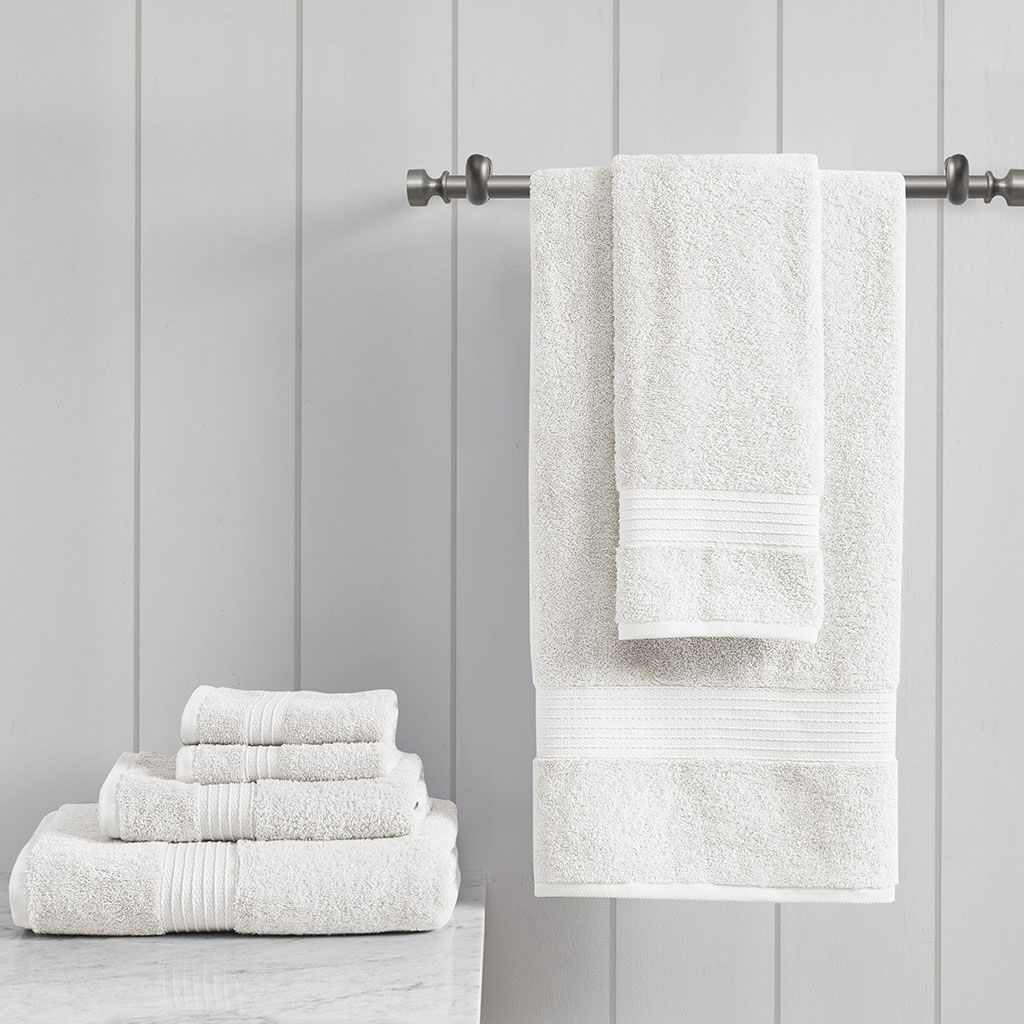 Organic - 6 Piece Towel Set - White