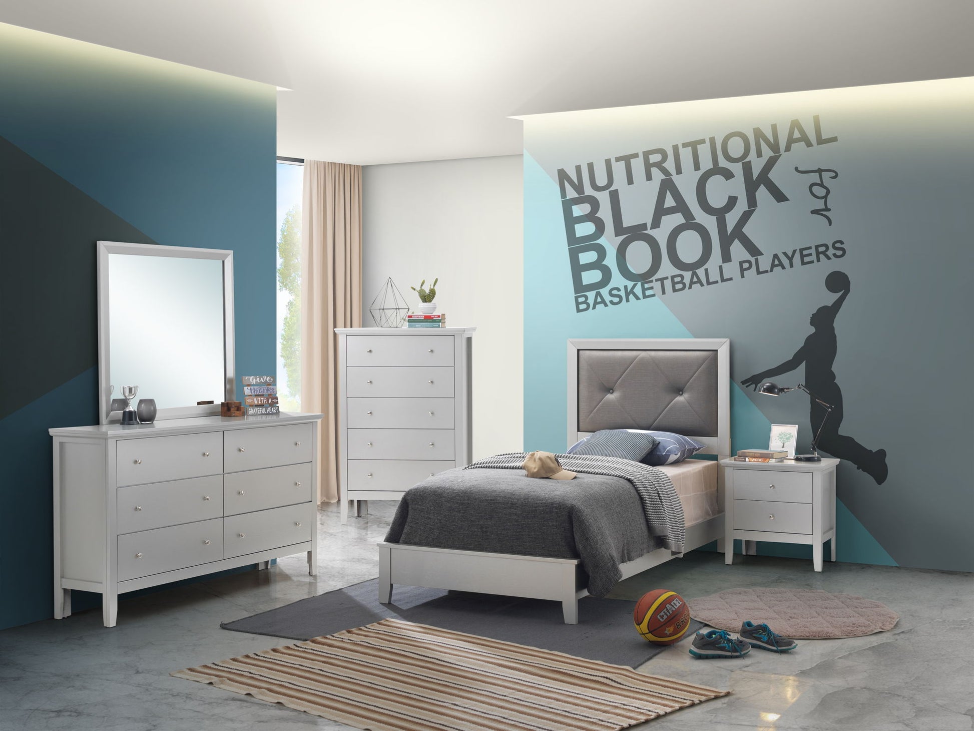 Padded Headboard Bed Glory Furniture