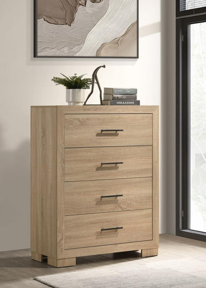 Arielle - 4-Drawer Bedroom Chest Of Drawers - Light Oak Coaster Fine Furniture