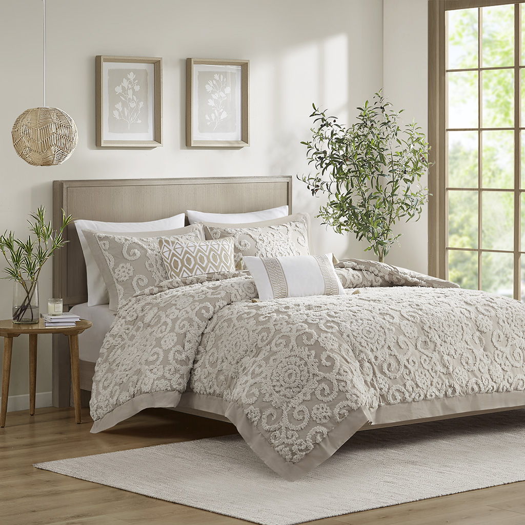 Suzanna - King Comforter Mini Set - Taupe Harbor House