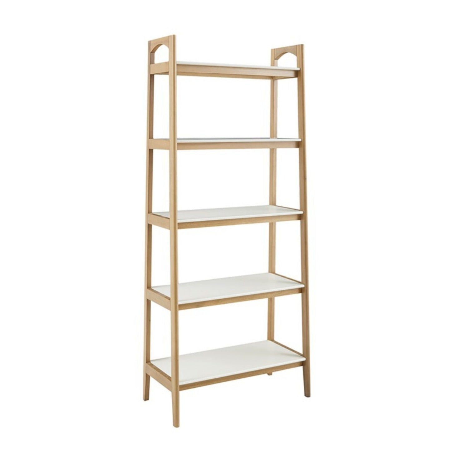 Parker - Bookcase With 5 Shelves - Off White / Natural JLA