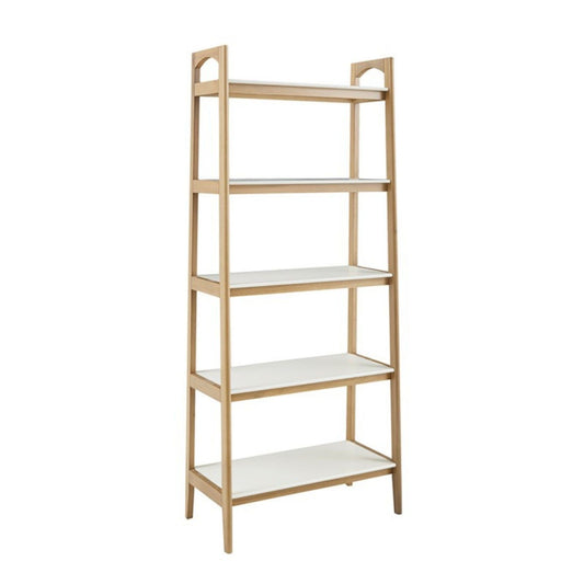Parker - Bookcase With 5 Shelves - Off White / Natural JLA