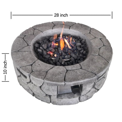 Reinforced - Outdoor Fire Pit Versatile Design LSI Patio Furniture
