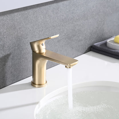Modern Bathroom Sink Faucet Single Handle Brass Countertop Mount Daily Nest