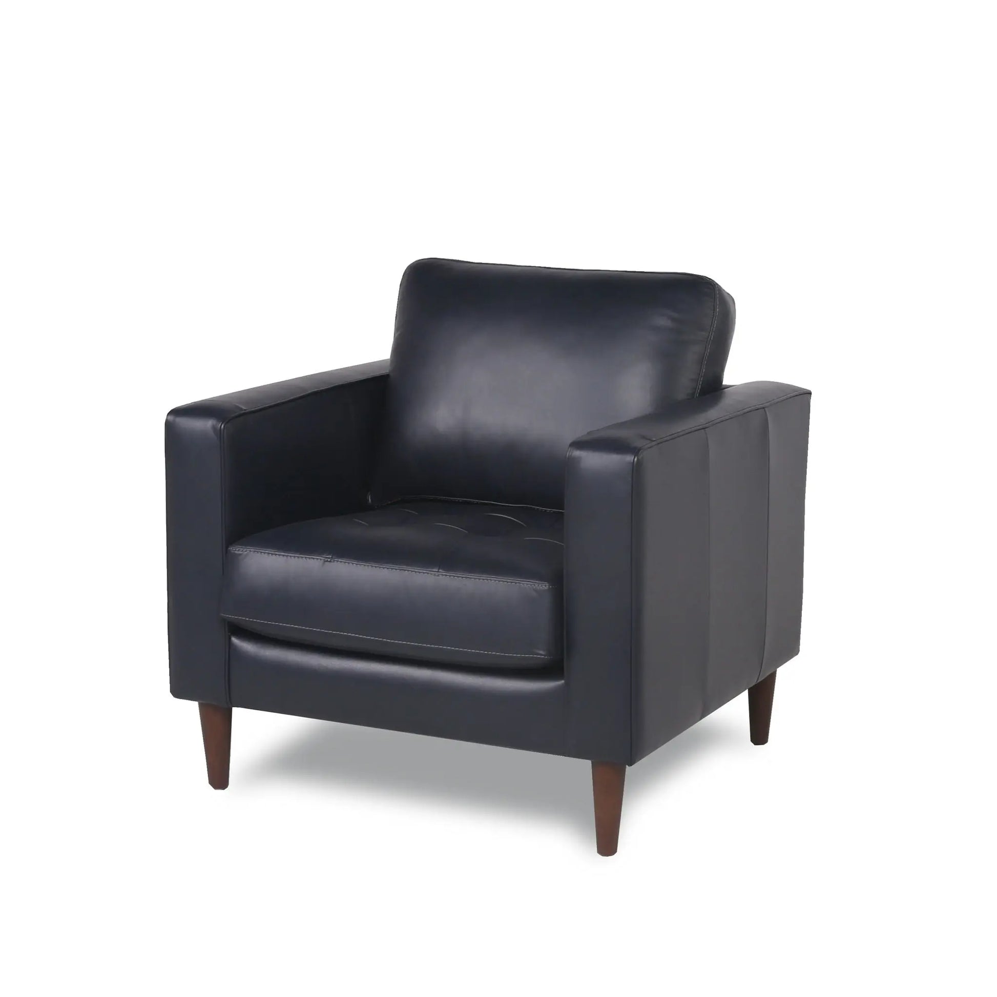 Mid-Century Tufted Leather Chair Nicelink