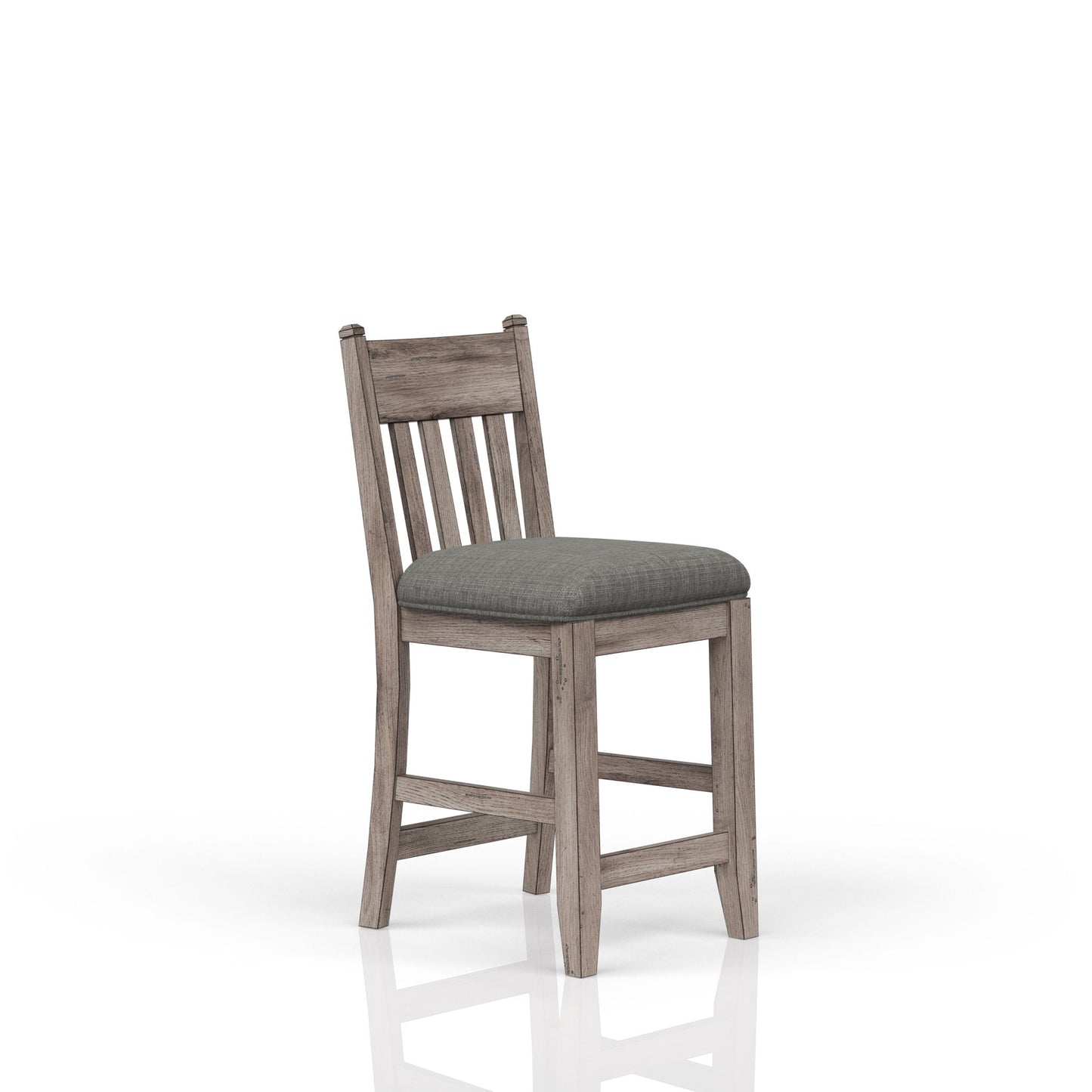 Rustic Counter Stool (Set of 2) - Gray Bernards Furniture