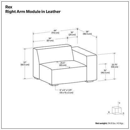 Rex - Sofa Module Simpli-Home