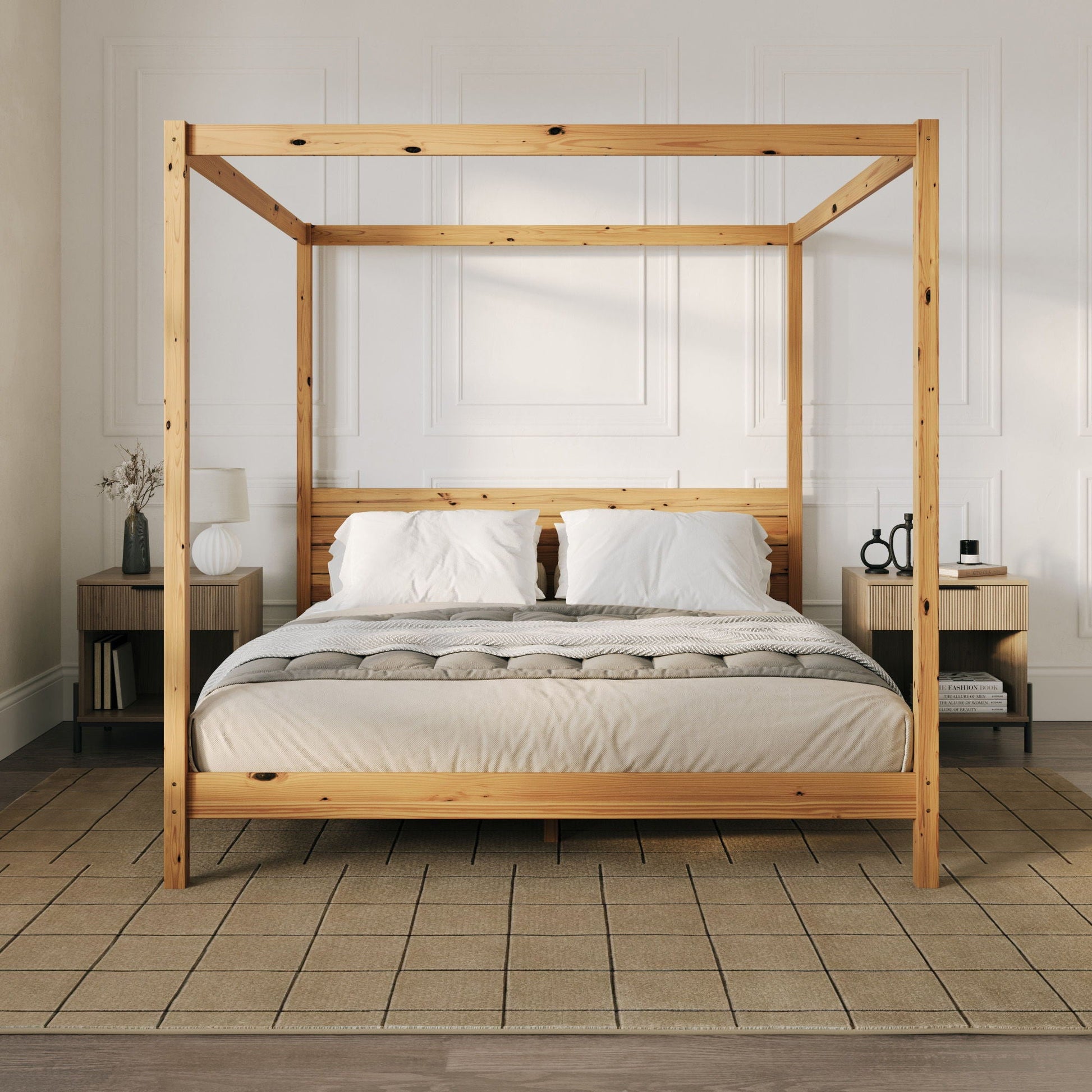 Canopy Bed Frame Modern Minimalist Boho Walker Edison
