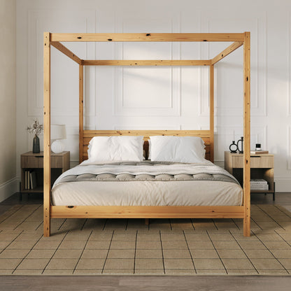 Canopy Bed Frame Modern Minimalist Boho Walker Edison